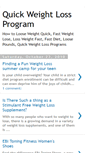 Mobile Screenshot of lossweight-quick.blogspot.com