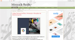 Desktop Screenshot of musicasaude.blogspot.com