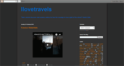 Desktop Screenshot of ilovetravels.blogspot.com