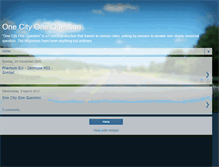 Tablet Screenshot of onecityonequestion.blogspot.com