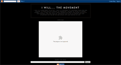 Desktop Screenshot of iwillmovement.blogspot.com