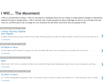Tablet Screenshot of iwillmovement.blogspot.com