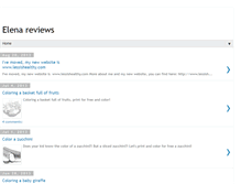 Tablet Screenshot of elenareviews.blogspot.com
