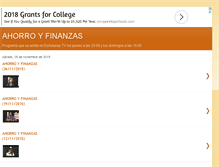 Tablet Screenshot of ahorroyfinanzas.blogspot.com