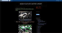 Desktop Screenshot of modificationsportracing.blogspot.com