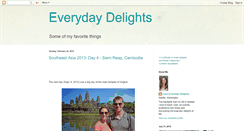 Desktop Screenshot of everyday-delights.blogspot.com