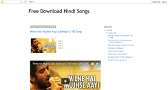 Desktop Screenshot of free-download-hindi-songs.blogspot.com