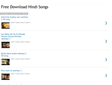 Tablet Screenshot of free-download-hindi-songs.blogspot.com