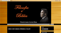 Desktop Screenshot of filosofiaebiblia-ribas.blogspot.com