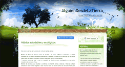 Desktop Screenshot of alguiendesdelatierra.blogspot.com