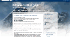 Desktop Screenshot of below-market.blogspot.com