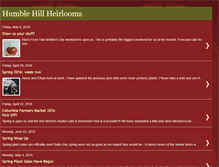 Tablet Screenshot of humblehillheirlooms.blogspot.com