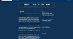 Desktop Screenshot of chroniclesofapurelaine.blogspot.com