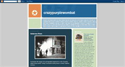 Desktop Screenshot of crazypurplewombat.blogspot.com