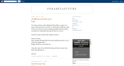 Desktop Screenshot of forabetafuture.blogspot.com
