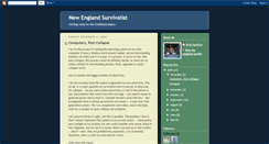 Desktop Screenshot of newenglandsurvival.blogspot.com