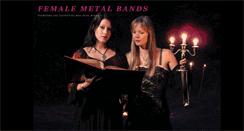 Desktop Screenshot of femalemetalbands.blogspot.com