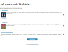 Tablet Screenshot of indumentariadelrealaviles.blogspot.com
