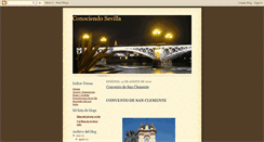 Desktop Screenshot of conociendosevilla.blogspot.com