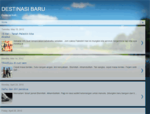 Tablet Screenshot of destinasibaru.blogspot.com