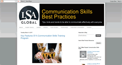 Desktop Screenshot of communication-skill-training.blogspot.com