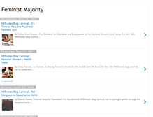 Tablet Screenshot of feministmajority.blogspot.com