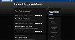 Desktop Screenshot of increadiblehackedgames.blogspot.com