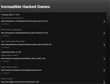 Tablet Screenshot of increadiblehackedgames.blogspot.com