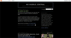 Desktop Screenshot of nohuddlecentral.blogspot.com