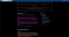 Desktop Screenshot of eurasianfoodculture.blogspot.com