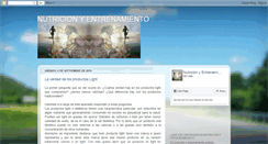 Desktop Screenshot of nutricionyentrenamientohs.blogspot.com