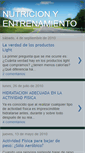 Mobile Screenshot of nutricionyentrenamientohs.blogspot.com