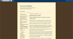 Desktop Screenshot of internetreligion.blogspot.com