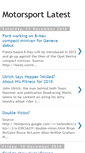 Mobile Screenshot of motorsportlatest.blogspot.com