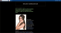 Desktop Screenshot of khloe-kardashian-biography.blogspot.com