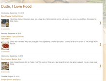 Tablet Screenshot of dudeilovefood.blogspot.com