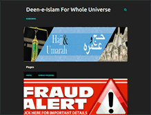 Tablet Screenshot of deen-e-islams.blogspot.com