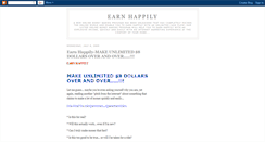 Desktop Screenshot of earn-happily.blogspot.com