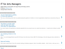 Tablet Screenshot of itforartsmanagers.blogspot.com