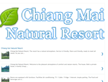Tablet Screenshot of chiangmainaturalresort.blogspot.com