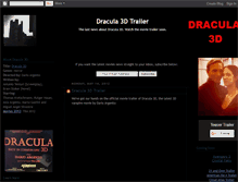 Tablet Screenshot of dracula-3d-movie-trailer.blogspot.com