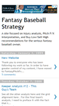 Mobile Screenshot of fantasybaseballstrategy.blogspot.com