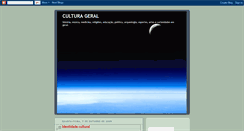 Desktop Screenshot of blogculturageral.blogspot.com