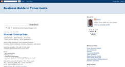 Desktop Screenshot of businessguideintimorleste.blogspot.com