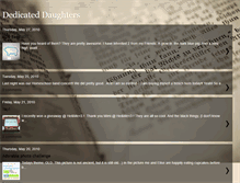 Tablet Screenshot of dedicateddaughters.blogspot.com