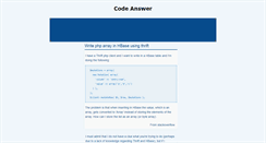 Desktop Screenshot of codeanswer28.blogspot.com