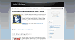 Desktop Screenshot of italian-folk-music.blogspot.com