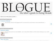 Tablet Screenshot of idiotsguidetobeingblonde.blogspot.com