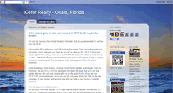 Desktop Screenshot of kieferrealty.blogspot.com