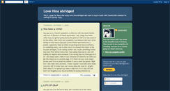 Desktop Screenshot of lovehinaabridged.blogspot.com